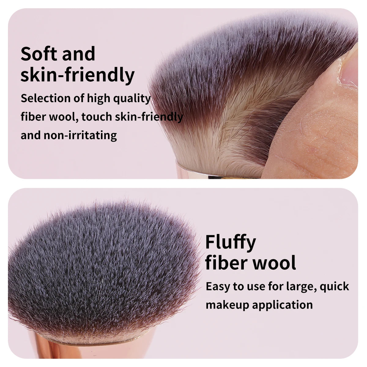 MAANGE 4-Piece Professional Makeup Brush Set — Soft, Vegan & Beginner-Friendly