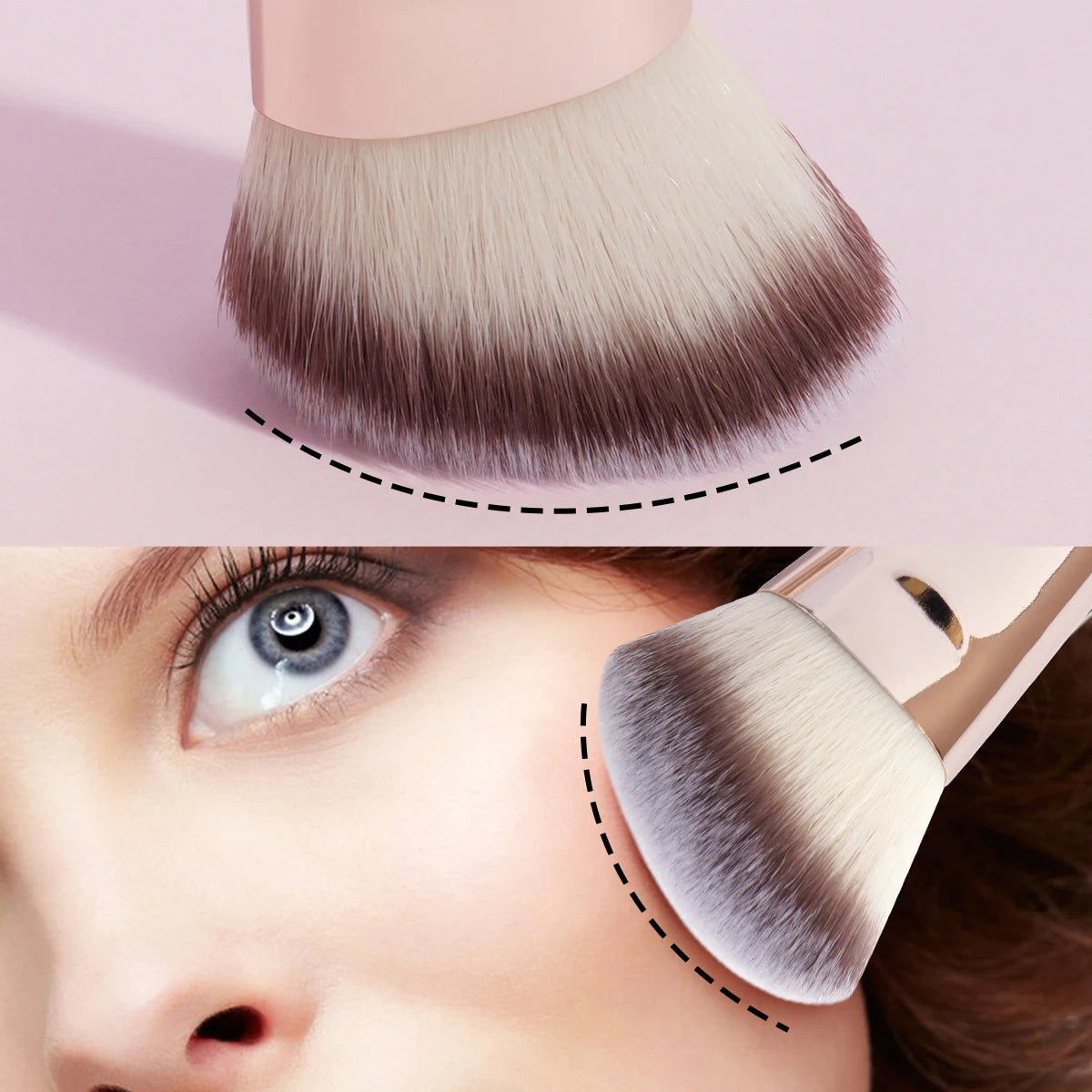 MAANGE 4-Piece Professional Makeup Brush Set — Soft, Vegan & Beginner-Friendly