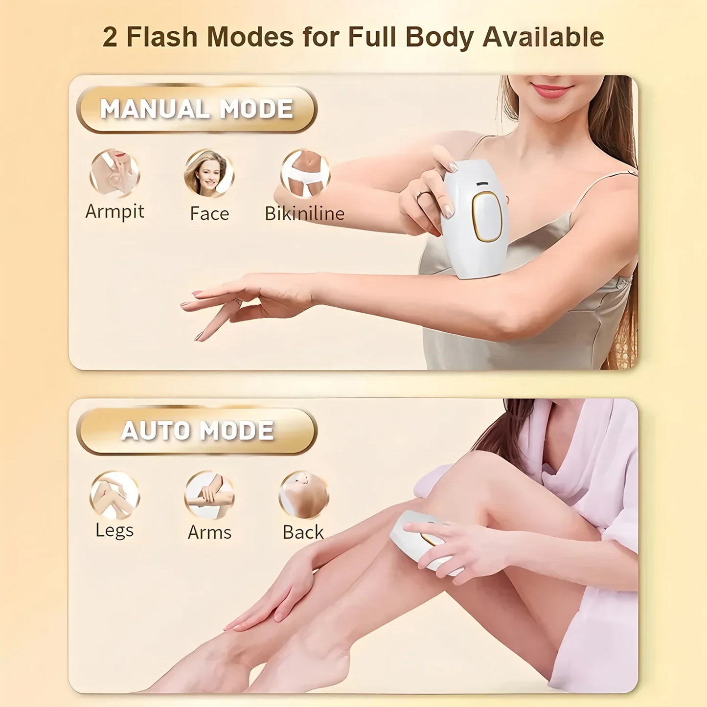 IPL Laser Hair Removal Device — Permanent Results at Home | Full Body in 10 Min