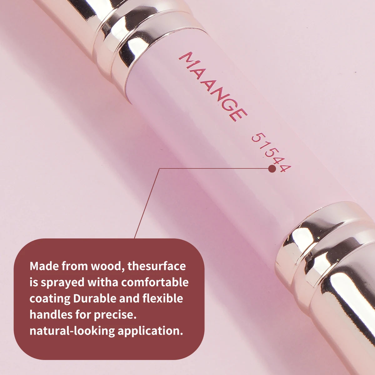 MAANGE 4-Piece Professional Makeup Brush Set — Soft, Vegan & Beginner-Friendly